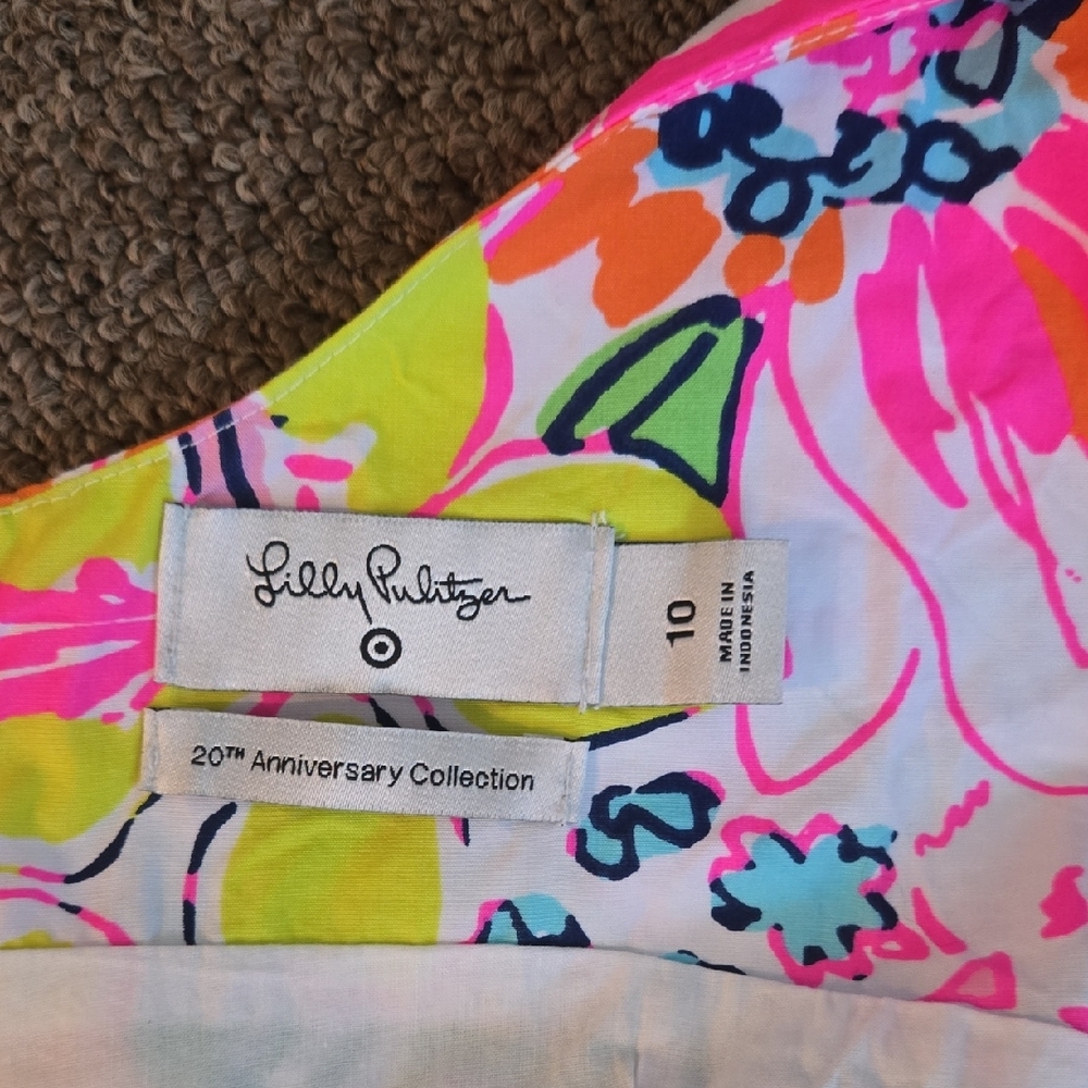 Lilly Pulitzer for Target Floral Dress - Pink, Green, Blue - Picture 7 of 7